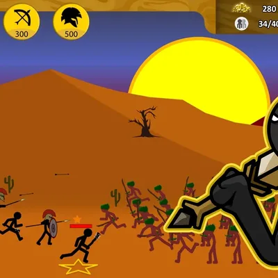 Медуза — боевой юнит Империи Хаоса (противник) в Stick War Legacy